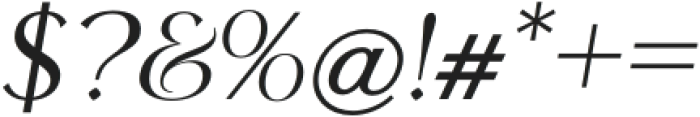 Quantum Mystique Italic otf (400) Font OTHER CHARS