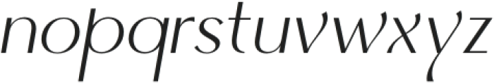 Quantum Mystique Light Italic otf (300) Font LOWERCASE