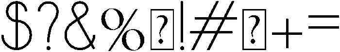 Quantum Regular otf (400) Font OTHER CHARS