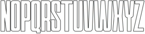 Quaron Outline otf (400) Font UPPERCASE