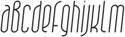 Quarpa Extra Light Italic ttf (200) Font LOWERCASE
