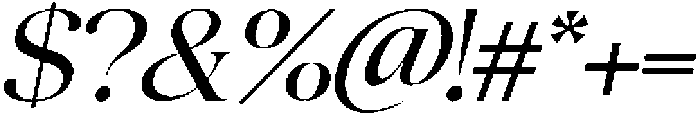 Quarty Serif Italic otf (400) Font OTHER CHARS