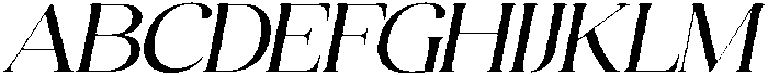 Quarty Serif Italic otf (400) Font UPPERCASE