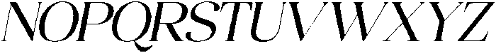 Quarty Serif Italic otf (400) Font UPPERCASE