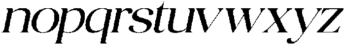 Quarty Serif Italic otf (400) Font LOWERCASE