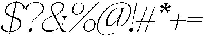 Quarty Serif Thin Italic otf (100) Font OTHER CHARS