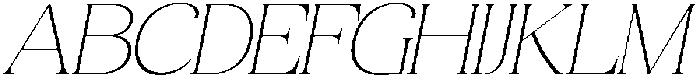 Quarty Serif Thin Italic otf (100) Font UPPERCASE