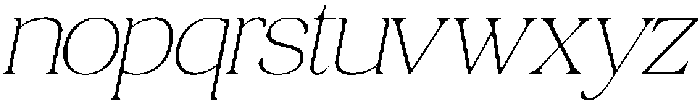 Quarty Serif Thin Italic otf (100) Font LOWERCASE