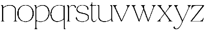Quarty Serif Thin otf (100) Font LOWERCASE