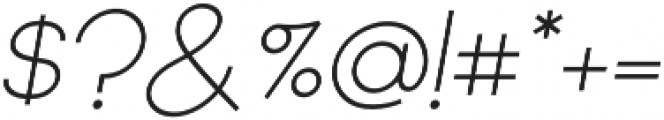 Quartz Grotesque Oblique otf (400) Font OTHER CHARS