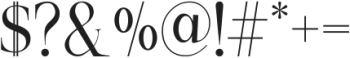 Quas Regular otf (400) Font OTHER CHARS