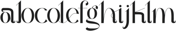 Quater Elegant Regular otf (400) Font LOWERCASE