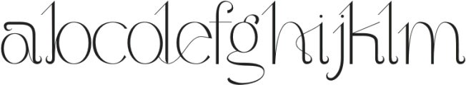 Quater Elegant Thin otf (100) Font LOWERCASE