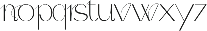 Quater Elegant Thin otf (100) Font LOWERCASE