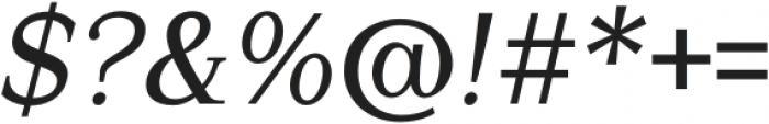 Quatera-Italic otf (400) Font OTHER CHARS