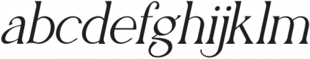 Quatgix Italic otf (400) Font LOWERCASE
