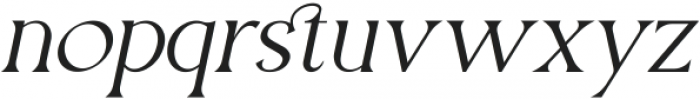 Quatgix Italic otf (400) Font LOWERCASE