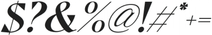 Quatro-Italic otf (400) Font OTHER CHARS