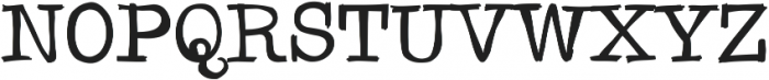 QuattroTempi Solid ttf (400) Font UPPERCASE
