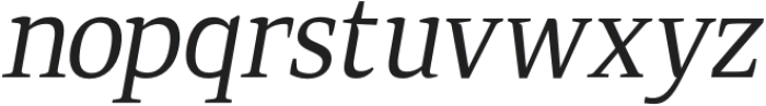 Qubeik Nue ExtraLight-Italic otf (200) Font LOWERCASE