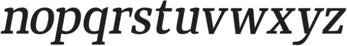 Qubeik Nue Medium-Italic otf (500) Font LOWERCASE