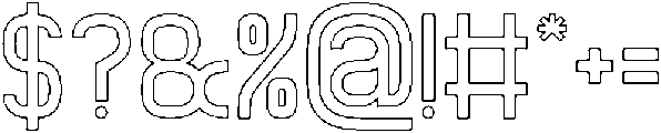 QueSera SERA-Hollow otf (400) Font OTHER CHARS