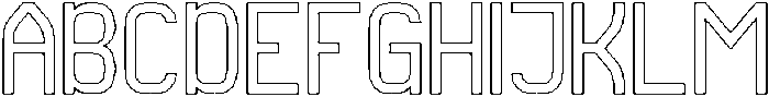 QueSera SERA-Hollow otf (400) Font UPPERCASE
