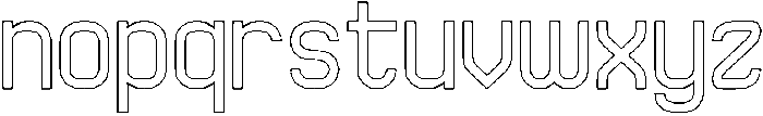 QueSera SERA-Hollow otf (400) Font LOWERCASE