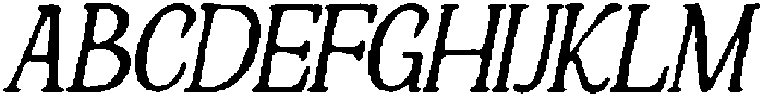 Quedami Italic otf (400) Font UPPERCASE