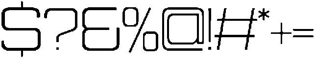 Quedora Extralight otf (200) Font OTHER CHARS