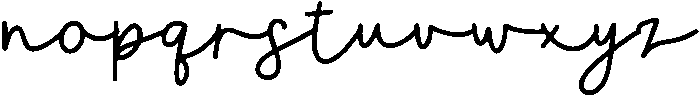 Queen Bee Script Regular otf (400) Font LOWERCASE