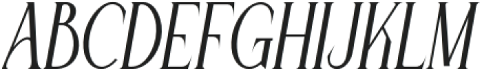 Queen Serif Bold Italic otf (700) Font UPPERCASE