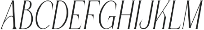 Queen Serif Italic otf (400) Font UPPERCASE
