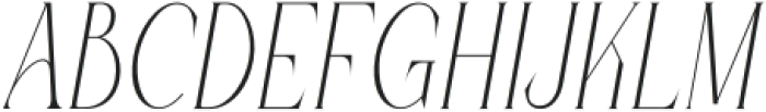 Queen Serif Light Italic otf (300) Font UPPERCASE