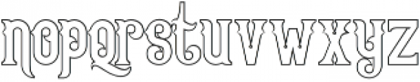Queen Victoria Outline otf (400) Font LOWERCASE