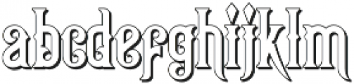 Queen Victoria Shadow otf (400) Font LOWERCASE