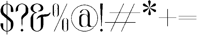 Queen otf (400) Font OTHER CHARS
