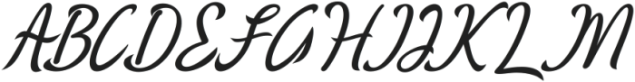 Queenatha Italic otf (400) Font UPPERCASE