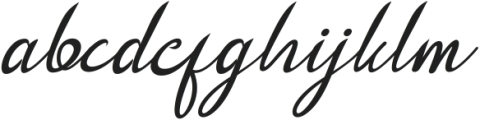 Queenatha Italic otf (400) Font LOWERCASE