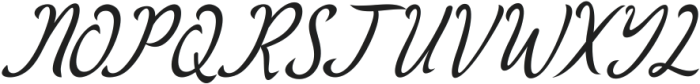 Queenatha Italic ttf (400) Font UPPERCASE