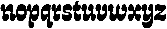 Queenie Heavy otf (800) Font LOWERCASE