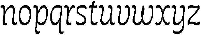Queenie Thin otf (100) Font LOWERCASE