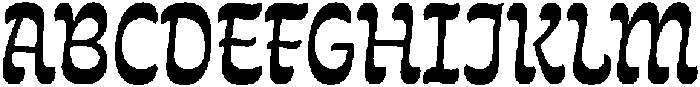 Queenie Variable Regular ttf (400) Font UPPERCASE