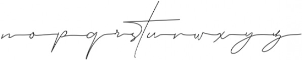 Queenstown Signature alt otf (400) Font LOWERCASE