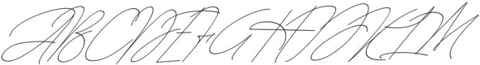 Queenstown Signature alt slant otf (400) Font UPPERCASE