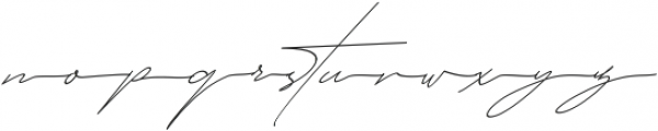 Queenstown Signature alt slant otf (400) Font LOWERCASE
