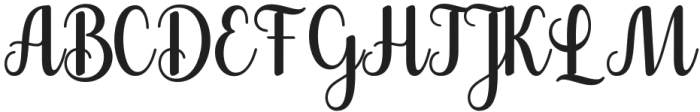 Queenzia Regular otf (400) Font UPPERCASE