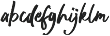 QueetaBrush-Regular otf (400) Font LOWERCASE