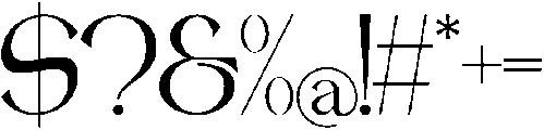 Quelgira otf (400) Font OTHER CHARS