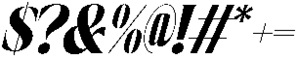 Quelia Vintage Italic otf (400) Font OTHER CHARS